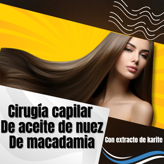 CIRUGIA CAPILAR DE ACEITE DE NUEZ DE MACADAMIA| PAGUE 1 LLEVE 2 ⭐⭐⭐⭐⭐